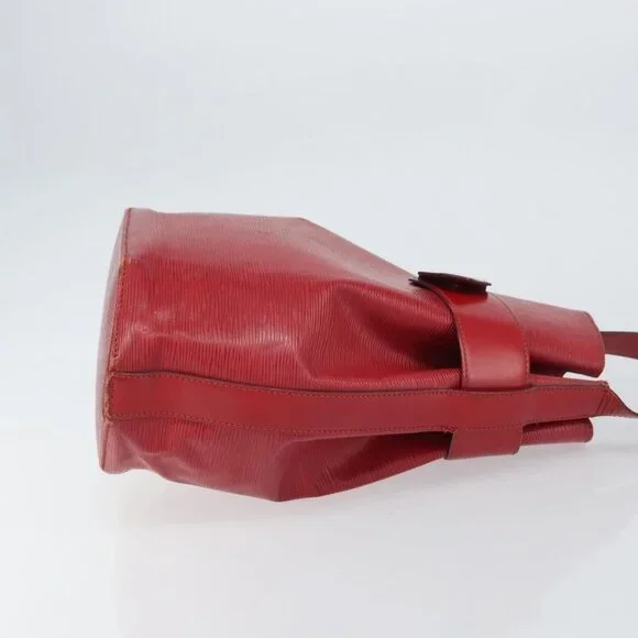 Authentic LOUIS VUITTON Epi Sac Depaule GM Shoulder Bag Red M80197 LV - Picture 10 of 16